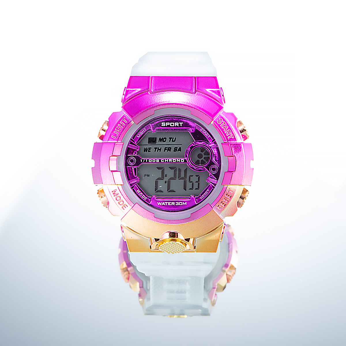 INS colorido Internet celebridad deportes reloj electrónico impermeable hombres y mujeres cuadrado estudiante reloj LED reloj popular para niños