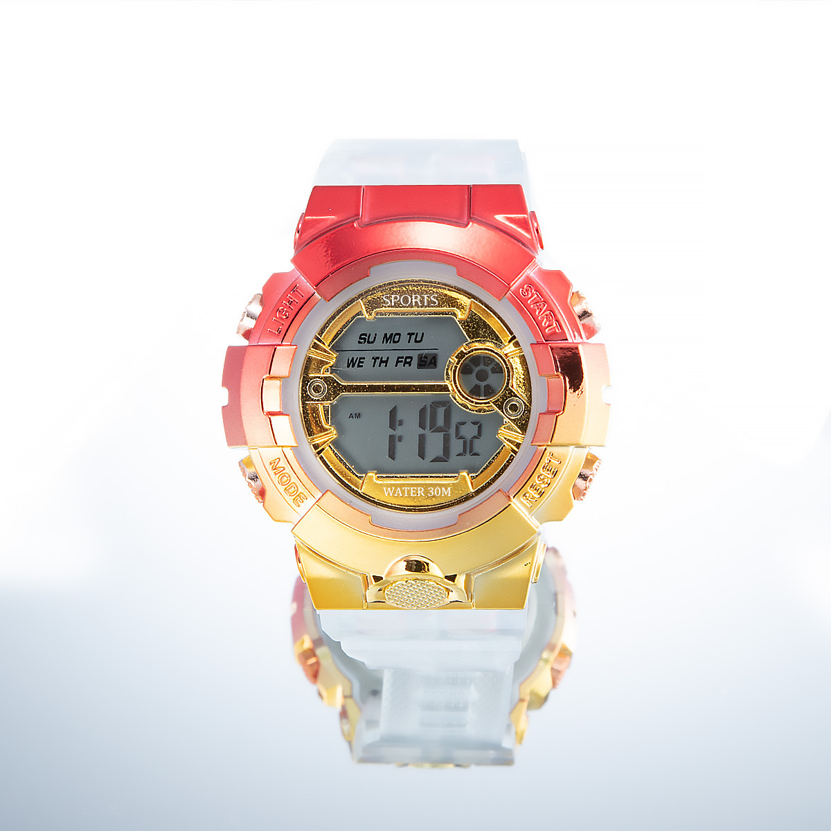 INS colorido Internet celebridad deportes reloj electrónico impermeable hombres y mujeres cuadrado estudiante reloj LED reloj popular para niños
