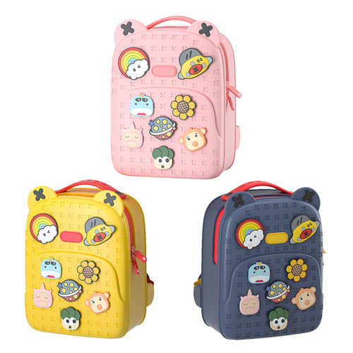 Light and trendy baby backpack children's DIY pattern bag spine protection and burden reduction kindergarten primary school student school bag gift