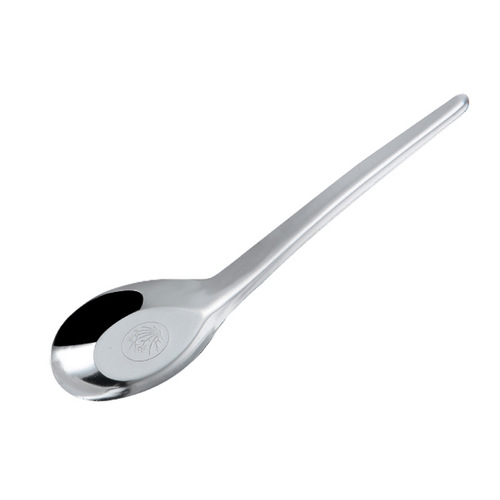 Manufacturer wholesale thickened flat bottom steel spoon stainless steel spoon watermelon spoon spoon breakfast spoon one yuan tableware stall