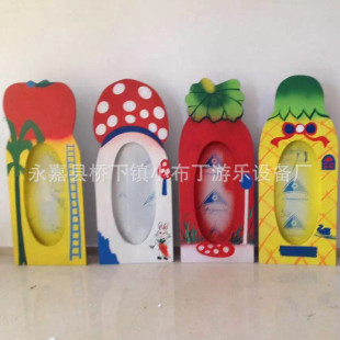 Early Education Kindergarten Wooden Lol Mirror Magic Mirror Lol Mirror Kidsren's Lol Mirror Cartoon Vegetable Lol Mirror