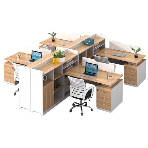 Double Screen Partition Office Desk Chair Set Company Office Employee Computer Desk Financial Office Desk