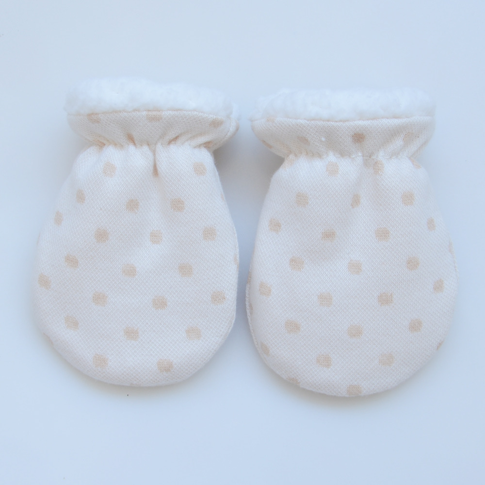 Guantes antiarañazos para bebés, guantes gruesos para recién nacidos, imitación de lana de cordero, protección cálida para bebés en otoño e invierno, guantes gruesos y cálidos al por mayor. image 11
