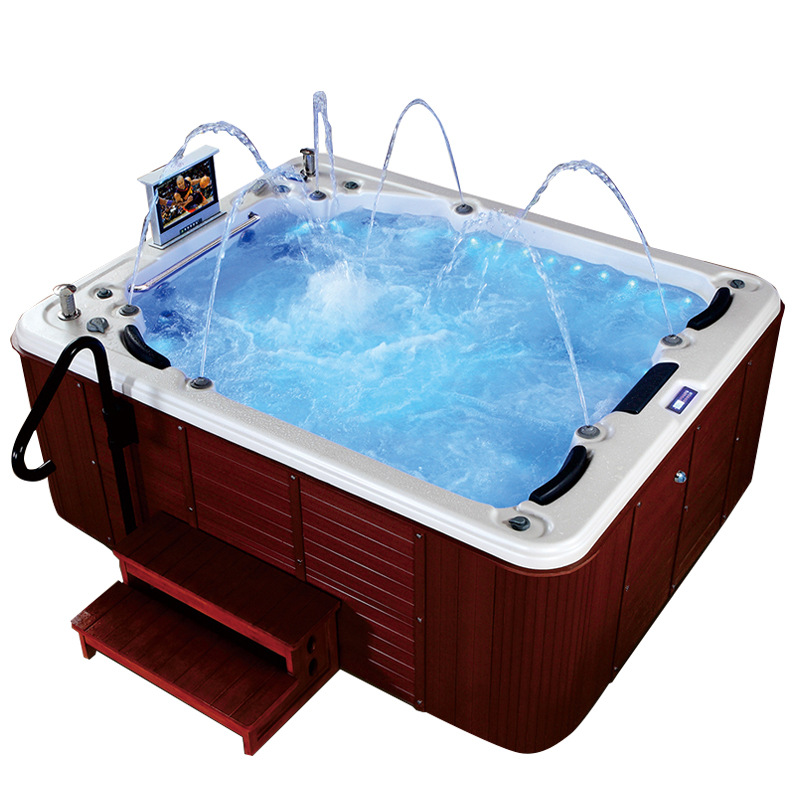 Acrílico bañera al aire libre spa bañera spa piscina piscina bañera para adultos jardín gran piscina bañera jacuzzi