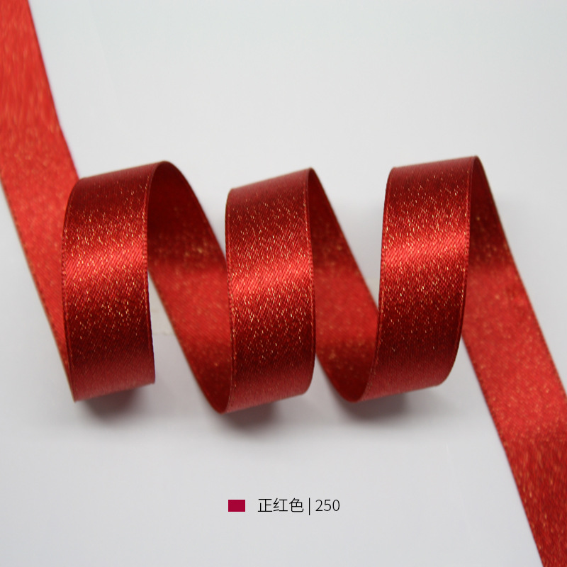 Yao Ming cinta multi-especificación hecha a mano arco DIY accesorios para el cabello material de cocción de la torta cinta de la trama de oro