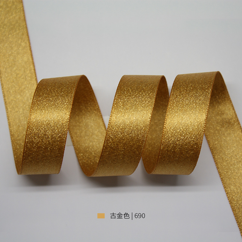 Yao Ming cinta multi-especificación hecha a mano arco DIY accesorios para el cabello material de cocción de la torta cinta de la trama de oro