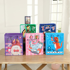 Amazon cross-border color non-woven hand-held shopping bag student lunch box lunch bag toiletry bag