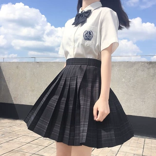 GQ9138格子百褶裙JK制服裙日系少女学院风短裙可爱女学生校服裙