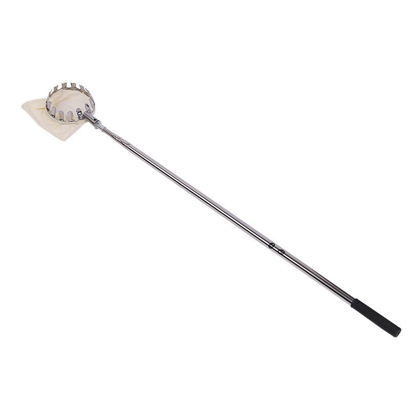 Dispositivo de recolección de frutas de acero inoxidable de múltiples especificaciones alargado Dispositivo de recolección de frutas de varilla larga de gran altitud de huerto