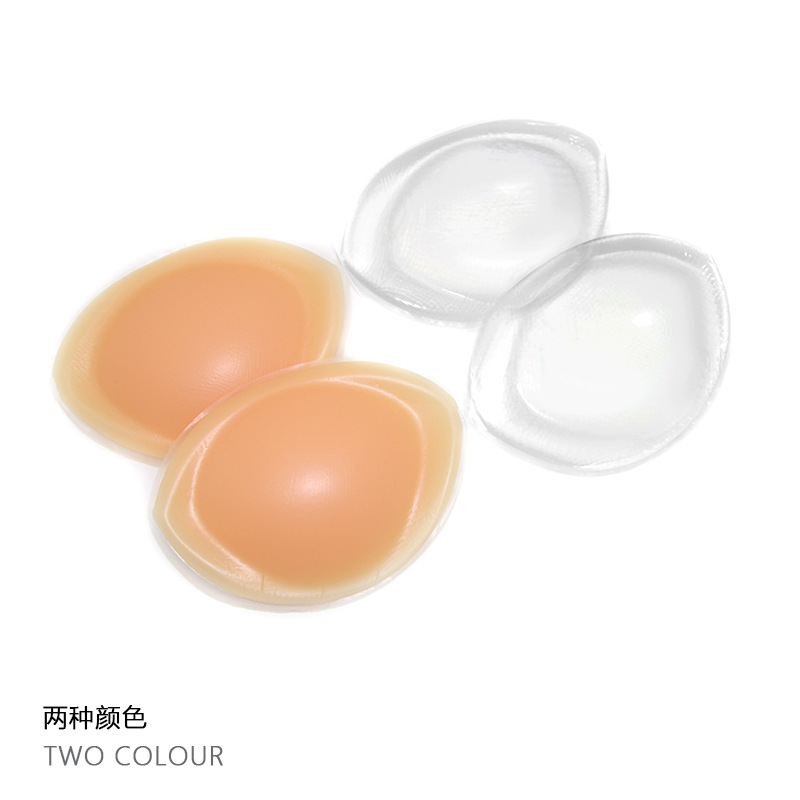 Fábrica de abulón engrosado pecho pad traje de baño ropa interior deportiva silicona pad sujetador insertar falso pecho invisible ampliado pad
