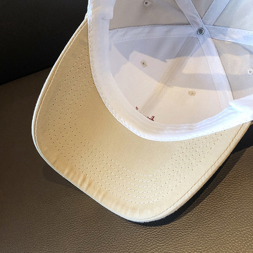 Sun Hat Women's Fashion Sunshade Hat Soft Brim Men's Summer Cap Letter Embroidered Duckbill Hat
