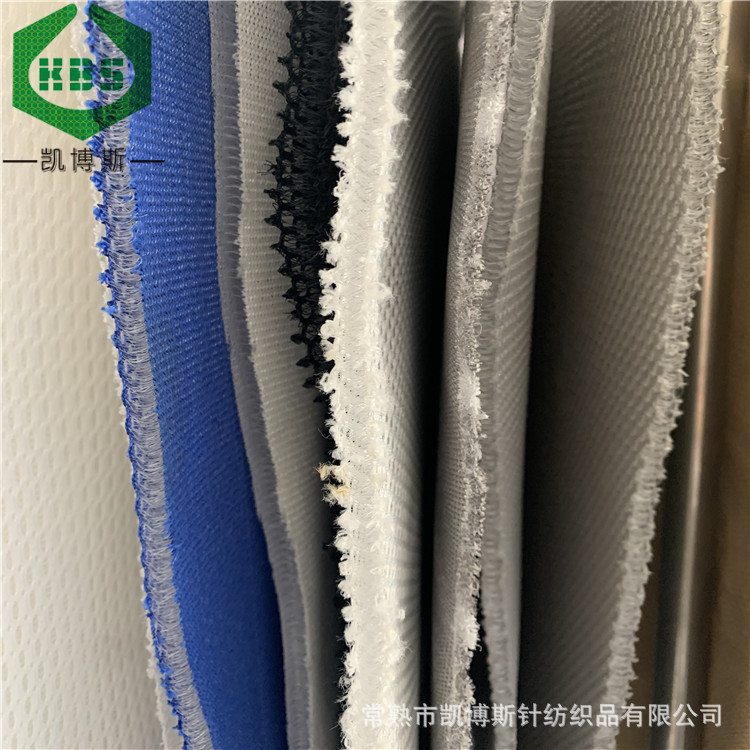 【厂家月销】 8mm厚金灰白条金绿六角脚垫坐垫网布材料 3D厚网布