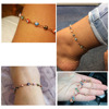 Summer ankle bracelet, fashionable beach accessory, European style