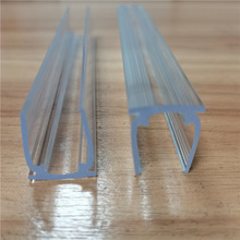 东莞挤出塑胶厂家PC高透明异形管材U形奶白半圆灯罩ABS异型管