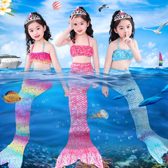 Children's mermaid clothes princess skirt costume set girls swimsuit mermaid tail summer