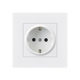 International cross-border 16A French socket with USB French standard panel German European standard power plug French PC white South Korea
