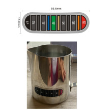 不锈钢杯变色温度计 感温贴纸 温度贴带双面胶 防水测温贴 水温计