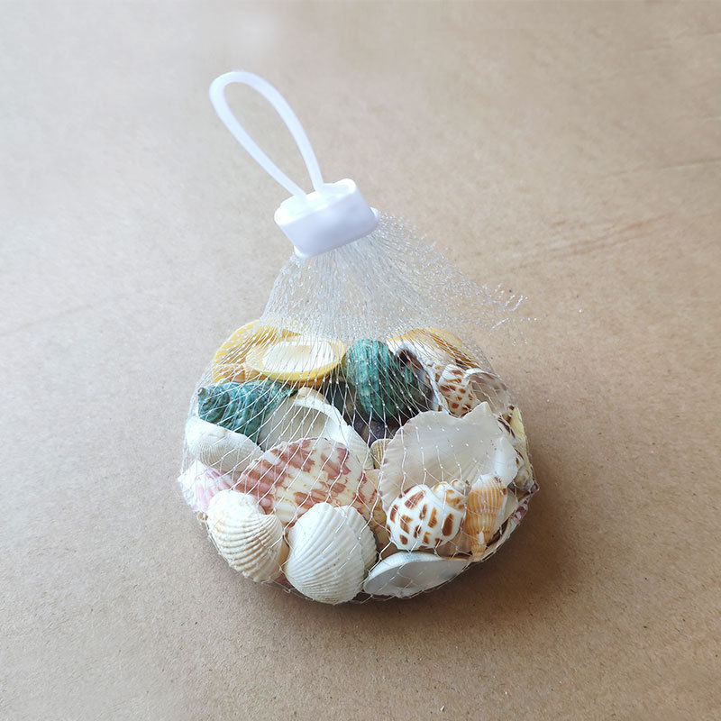 Shell Conch Aquarium Fish Tank Decorative Photography Props Scallop Mesh Bag Mixed Wholesale 100g Pack