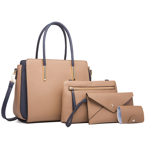 Bags for women 2024 new trendy women's bags fashionable color matching four-piece set of mother-in-law bags fresh crossbody shoulder bag handbag