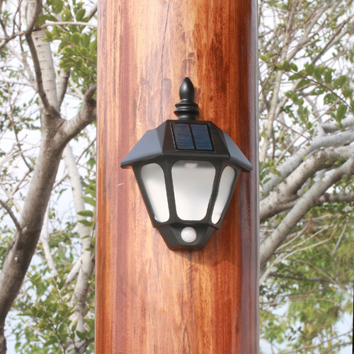 Solar outdoor wall lamp intelligent induction light control waterproof and high temperature resistant villa garden decoration outdoor courtyard wall lamp