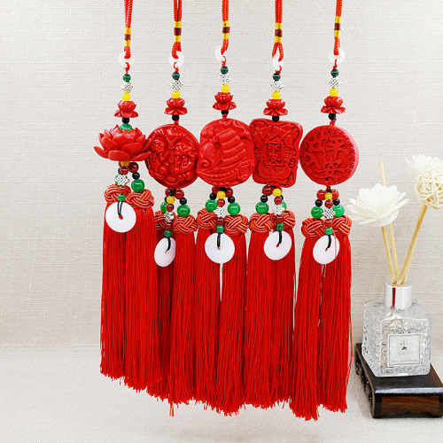 Zhu Sha Style Car Ornament for Peaceful Entry and Safe Departure, Sailboat Buddha Car Air Freshener, Creative Car Interior Decor