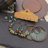 Set, accessory, retro earrings, Amazon, European style, boho style