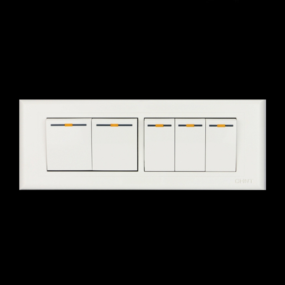 正泰118型 大号 五开双控  5开双控开关 195*70MM 长方形开关