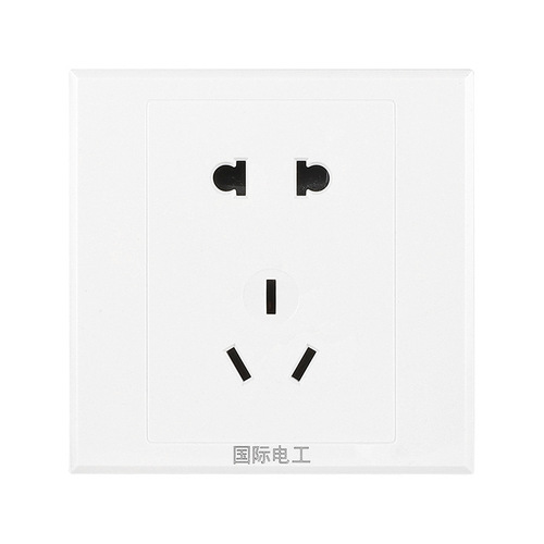 International electrician concealed type 86 wall panel multi-hole one open 5 five-hole with USB household power switch socket