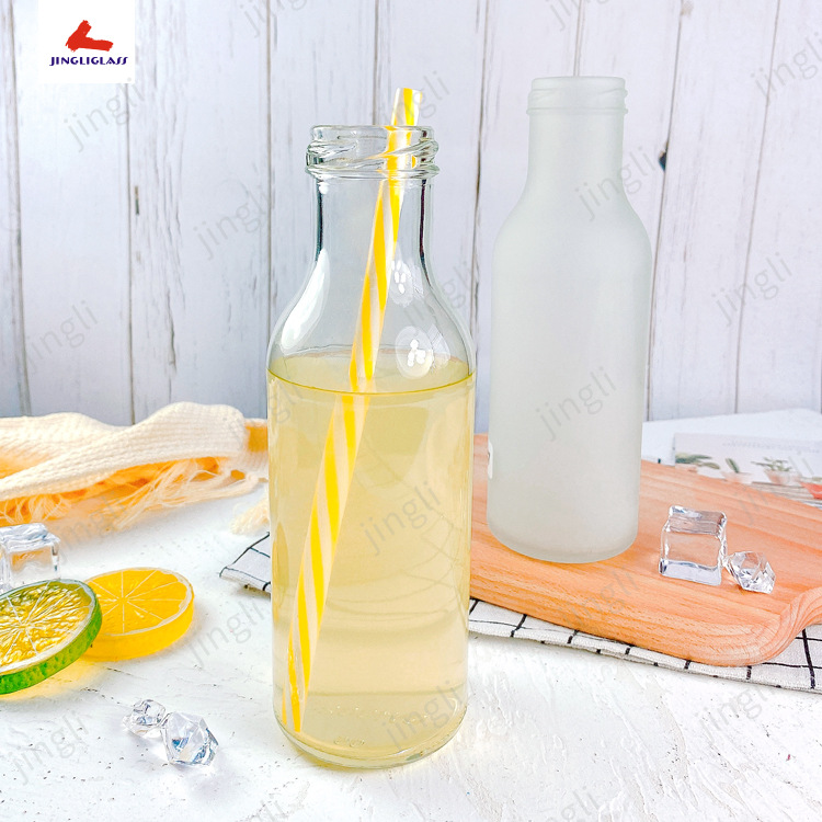 厂家生产大口玻璃瓶200-320ml高档饮料瓶奶瓶食品罐配马口铁盖