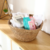 Amazon Cross border Pure handwork Straw Laundry basket Arrangement Storage Dirty clothes basket weave Wash Clothing Storage baskets