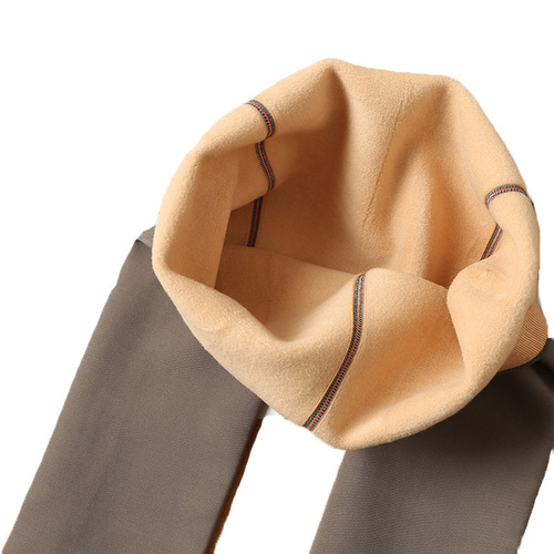 Fake see-through leggings, autumn and winter stewardess socks for women, gray translucent thickening and velvet all-in-one black mercerized legs artifact for spring and autumn