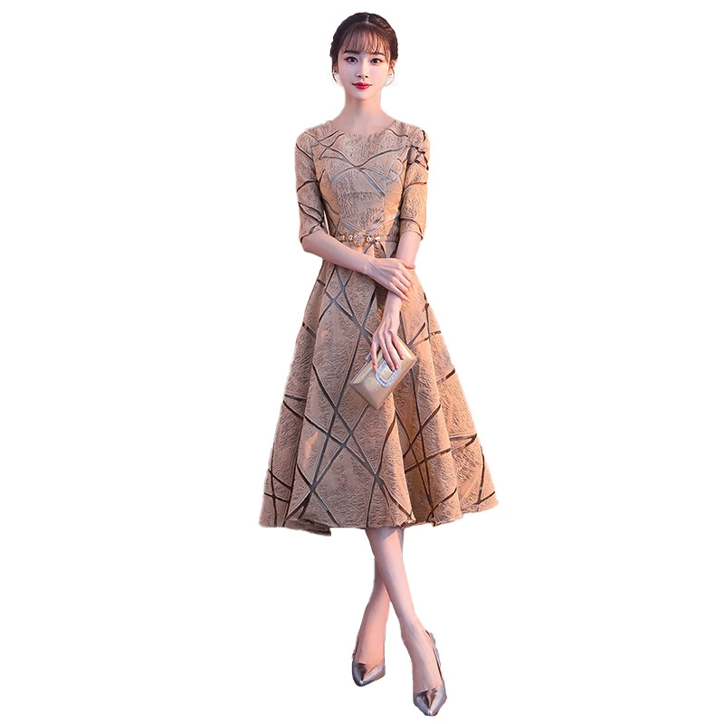 Demi-season evening dress