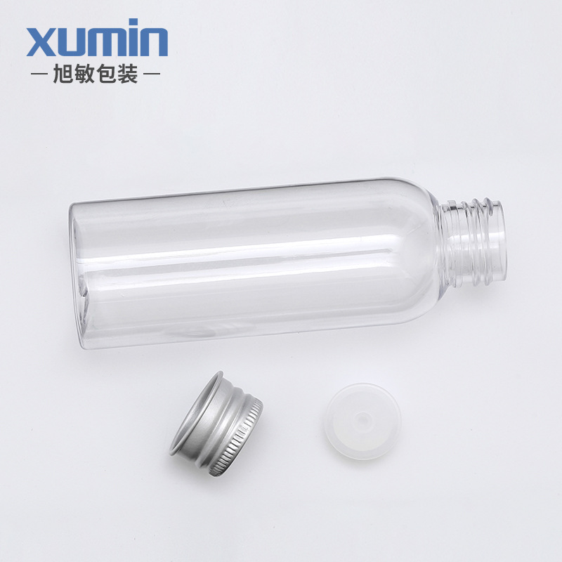 Botella dispensadora de agua tónica de 50-75 ml, botella de hidrosol de plástico de 100-250 ml, tapa de aluminio, botella dispensadora portátil Xumin image 3