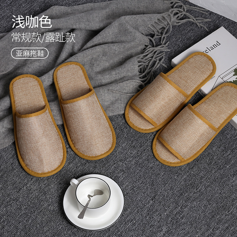 Hotel Room Disposable Slippers Cotton and Linen Five-Star Hotel Inn B&B Home Linen Non-Slip Slippers Wholesale Hotel Room Disposable Slippers Cotton and Linen Five-Star Hotel Inn B&B Home Linen Non-Slip Slippers Wholesale