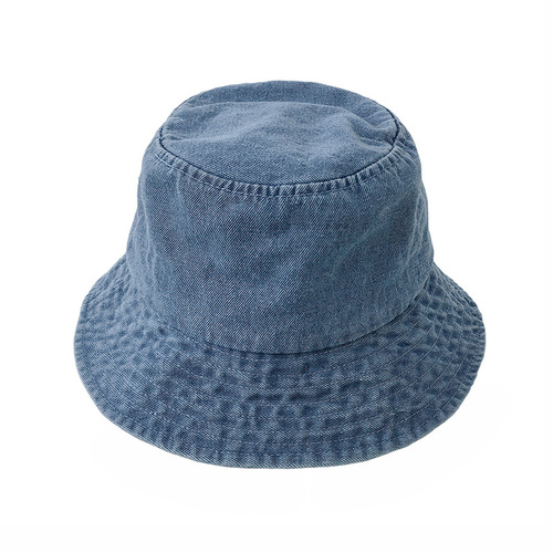 Korean style denim fisherman hat men and women spring and summer thin ins Japanese face-covering sun hat sun protection basin hat trend