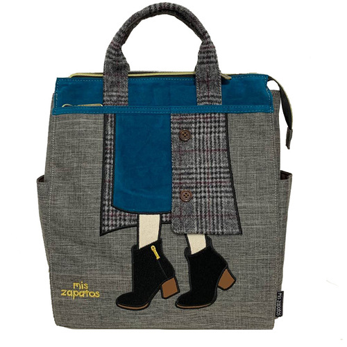 Cross-border direct supply MISZAPATOSS Japanese Rakuten high-end sense of minority backpack embroidery beauty leg waterproof women's double shoulder bag