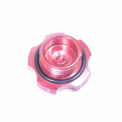 Car modification personality oil tank cap suitable for Subaru STR Forester Impreza WRX Legacy (Fuel tank) - red