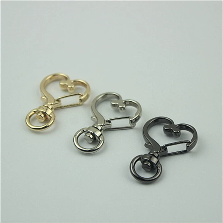 Аксессуары для багажа новая сумка кулон любовь крючок Пряжка свет золотой брелок собака пряжка крючок Пряжка соединение Пряжка