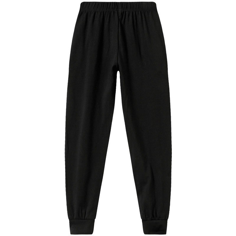 Pantalones de Danza, Pantalones de Zanahoria, Holgados, de Licra y Algodón, Negros, para Gimnasia, Yoga, para Niños, Pantalones de Práctica de Otoño, con Cordones en los Tobillos