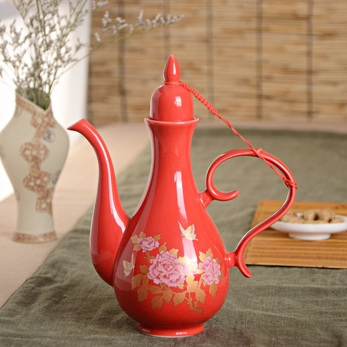 Ceramic flask, wine pouring bottle, liquor pouring flask, wine dispenser, antique manufacturer supply