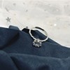 Wedding ring, jewelry, accessory, with snowflakes, silver 925 sample, internet celebrity