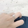 Wedding ring, jewelry, accessory, with snowflakes, silver 925 sample, internet celebrity