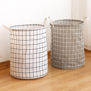 Laundry basket for home use, toy, storage system, big foldable cloth, waterproof storage basket, cotton and linen