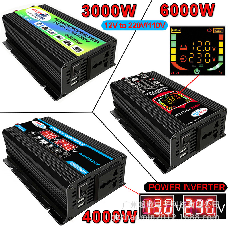 Shopee Lazada WISH Cross-border Explosion Models 12V220V110V300w500w Car InVerter Dual USB Shopee Lazada WISH Cross-border Explosion Models 12V220V110V300w500w Car InVerter Dual USB