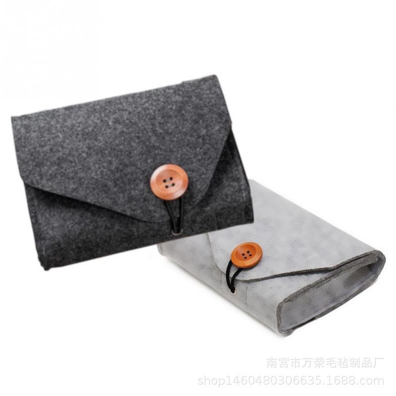 Amazon new power storage bag creative charging treasure storage bag notebook felt accessories bag