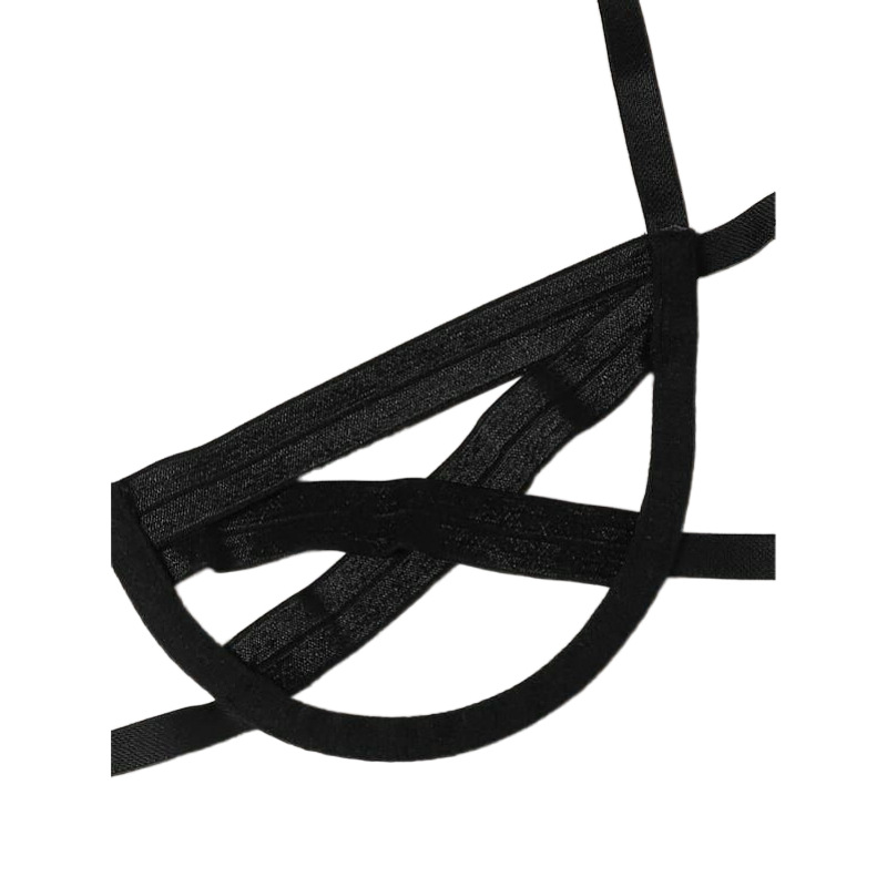 AliExpress comercio exterior de Europa y América encaje-up lencería sexy costura sexy underwire bikini split hueco de tres puntos