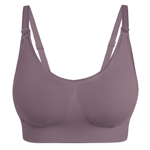 High-end maternity front-fastening large cup nursing bra, thin, anti-sagging, shaping, no wire bra for feeding
