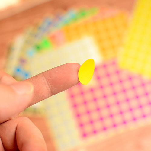 Colored dot self-adhesive sticker round label paper color label handwriting mouth paper classification mark self-adhesive