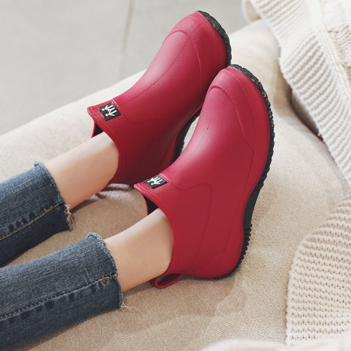 [Dropshipping] Fashionable Couple Rain Boots Women's Non-Slip Waterproof Kitchen Rubber Shoes Men's Outdoor Fishing Car Wash Shoes