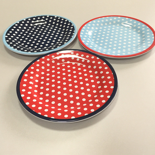 Factory wholesale 9-inch melamine decorative dinner plates, bowls and plates, dinner set, easy to clean, customizable
